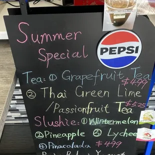 Summer special slushees