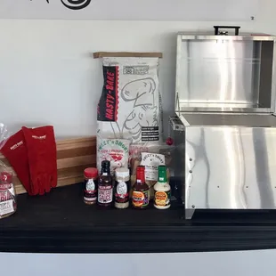 Tailgating grills and accessories.