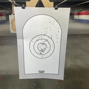You can see where the first burst had me pull up and to the right.  Wicked experience. I've never shot a fully automatic gun before.  Wow