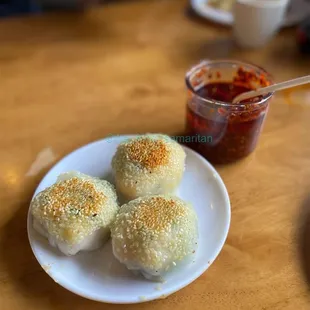 a plate of food on a table