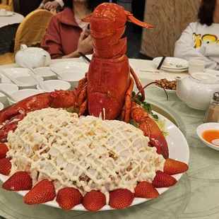 Lobster salad - very fresh ingredients but way too much mayo