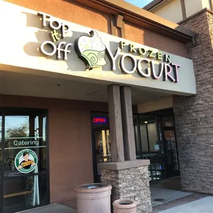 the front of the store