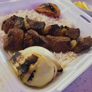 Beef Kabob Plate