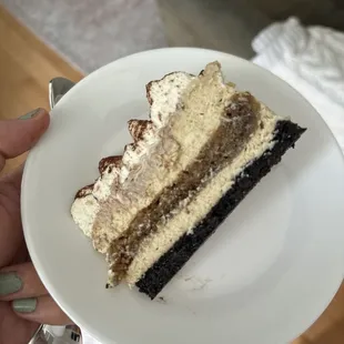Slice of the Tiramisu Cheesecake