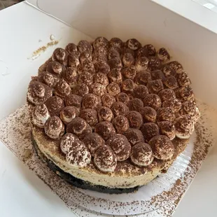 Tiramisu Cheesecake with Oreo Crust
