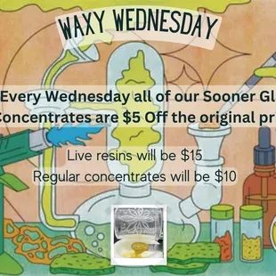 Wax Wednesday at Top Kush only in Oklahoma, all Sooner Glue concentrates $5 off orig. price!
