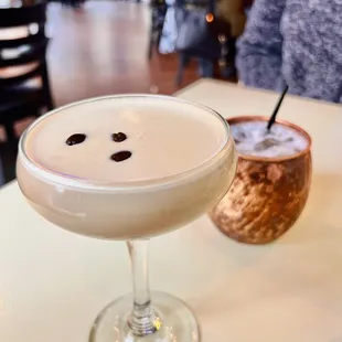 Espresso Martini and Moscow Mule