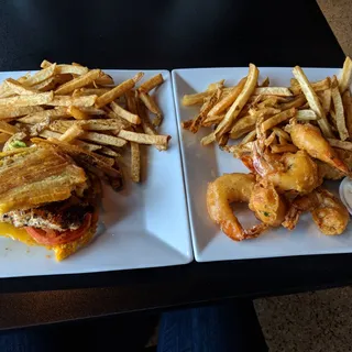 Beer Battered Shrimp and Chips