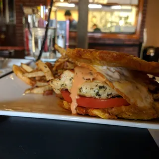 Grilled Chicken, Avocado, and Egg Sandwich