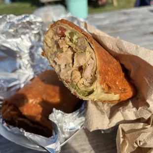 top nach chicken burrito