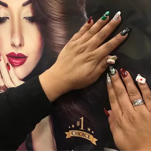 done my new set at Topnails in Las  Cruces