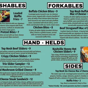 the menu