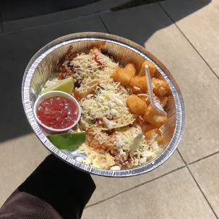 District had food truck come today. And I'm a sucker for food trucks. Got steak tacos.