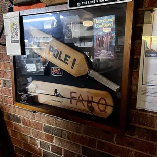 Entrance with Dazed and Confused memorabilia.