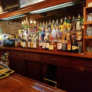well stocked bar