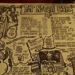 The menu is fun and descriptive enough.