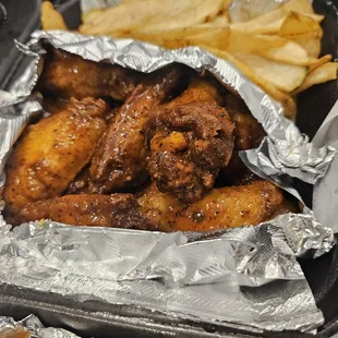 Buffalo + lemon pepper wings