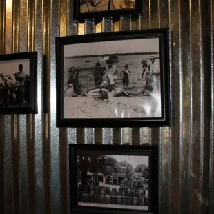 Wonderful decor with the old photographs of the Pickwick area