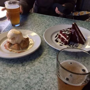 Apple Tart and Red Velvet Ice cream sandwich cake