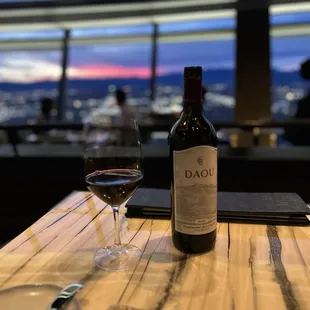 Wine and view.