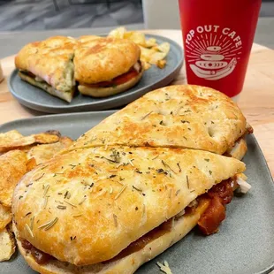 Chicken Pesto Panini, Chicken Parm Sandwich, Honey Cinnamon Latte