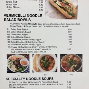 a menu of a sandwich and soup