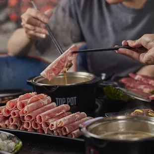  a man preparing food