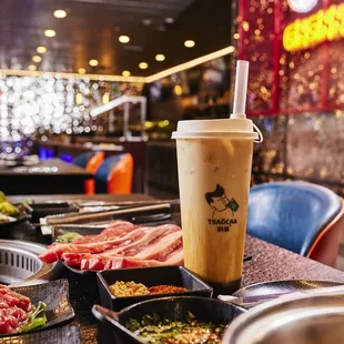  a variety of food items on a table