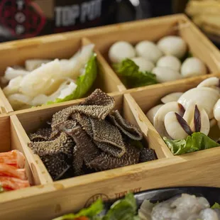  a variety of food items