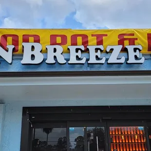 New sign over the former business