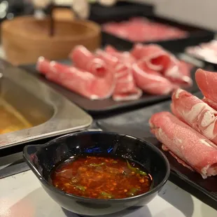 My hot sauce dipping sauce.  1 of 3 used.