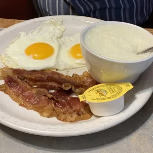 Two Eggs, Bacon and Grits
