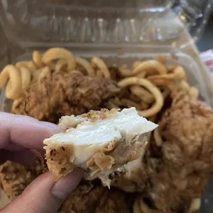 See the glistening juice.