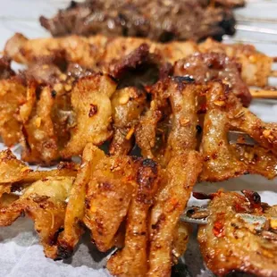 Chicken skins! My favorite!