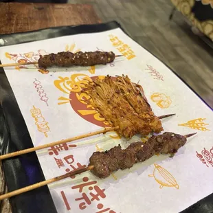 Lamb, Beef, Enoki with Tofu Skin