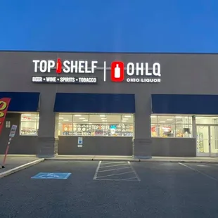 the front of the store