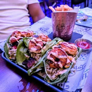 Blackened Shrimp Lettuce Wraps