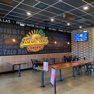 the inside of the restaurant