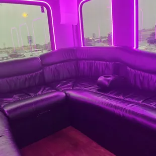 The bus was clean and big