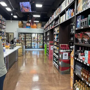 Spacious and they have an amazing collection of high end liquor!