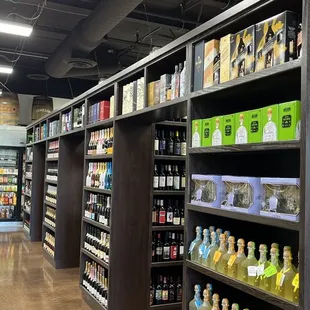 a variety of bottles