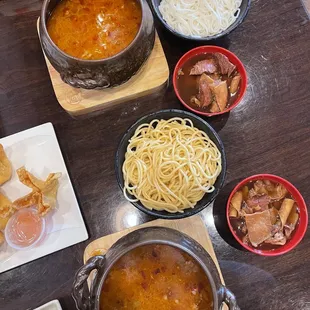 a variety of dishes