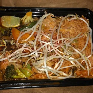 My Veggie Pad Thai that was a little over cooked &amp; mushy, 11.13.2021.