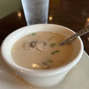 Chicken coconut soup- incredible flavor!