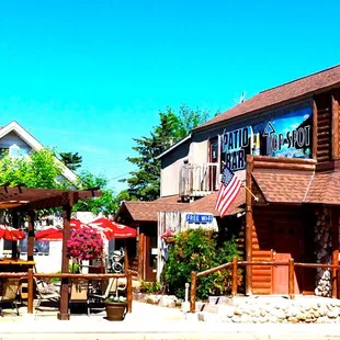 the front of the restaurant