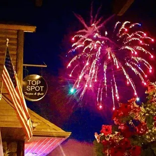 fireworks in the sky