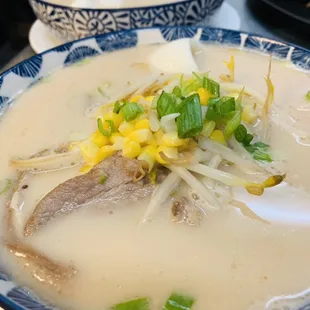 Tonkotsu ramen noodles soup $15.95