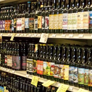 A huge selection of Craft Beer bombers!