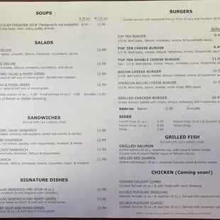 Updated menu 9-18-24