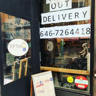 We are re-open for take out and delivery service